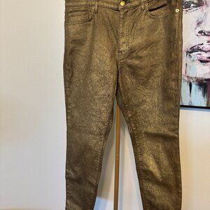 Ralph Lauren Matalic Gold Black Label Jeans